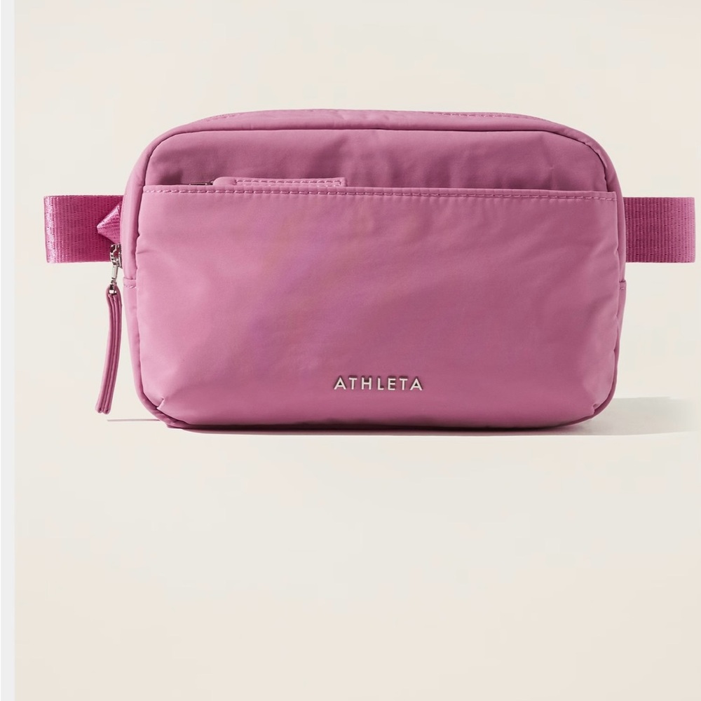 Athleta All About Crossbody Belt Bag-NWT- Lotus pink